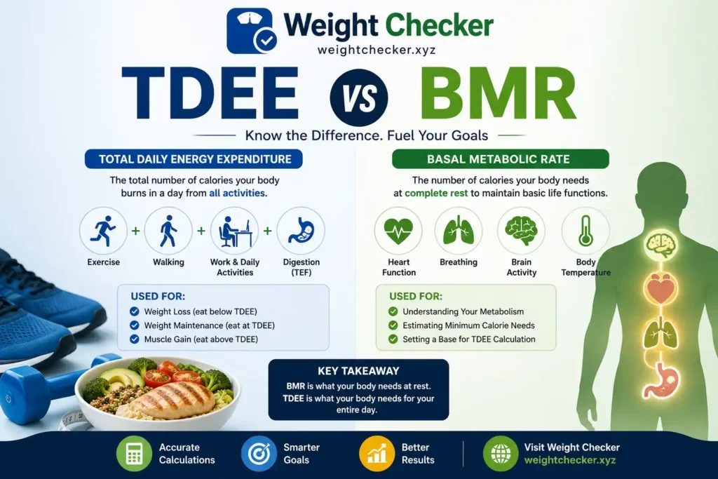 TDEE vs BMR
